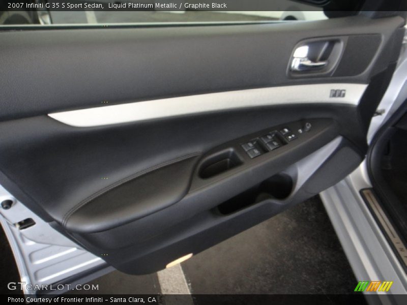 Liquid Platinum Metallic / Graphite Black 2007 Infiniti G 35 S Sport Sedan