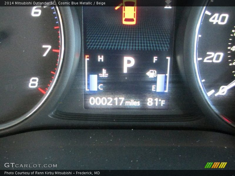 Cosmic Blue Metallic / Beige 2014 Mitsubishi Outlander SE