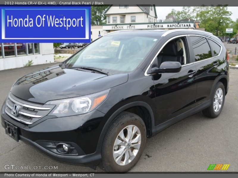 Crystal Black Pearl / Black 2012 Honda CR-V EX-L 4WD