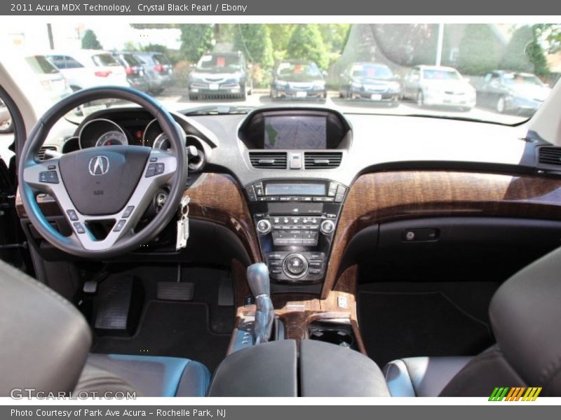 Crystal Black Pearl / Ebony 2011 Acura MDX Technology