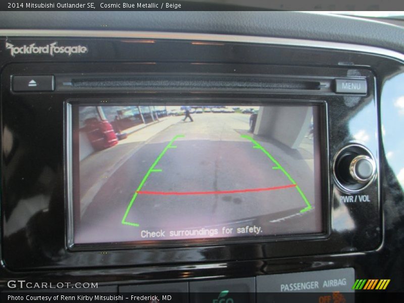 Cosmic Blue Metallic / Beige 2014 Mitsubishi Outlander SE