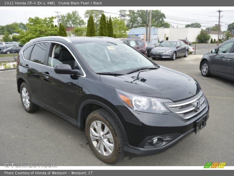 Crystal Black Pearl / Black 2012 Honda CR-V EX-L 4WD