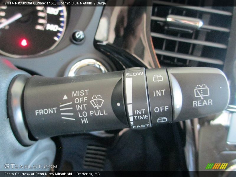 Cosmic Blue Metallic / Beige 2014 Mitsubishi Outlander SE