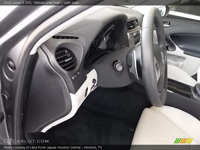 Nebula Gray Pearl / Light Gray 2012 Lexus IS 250