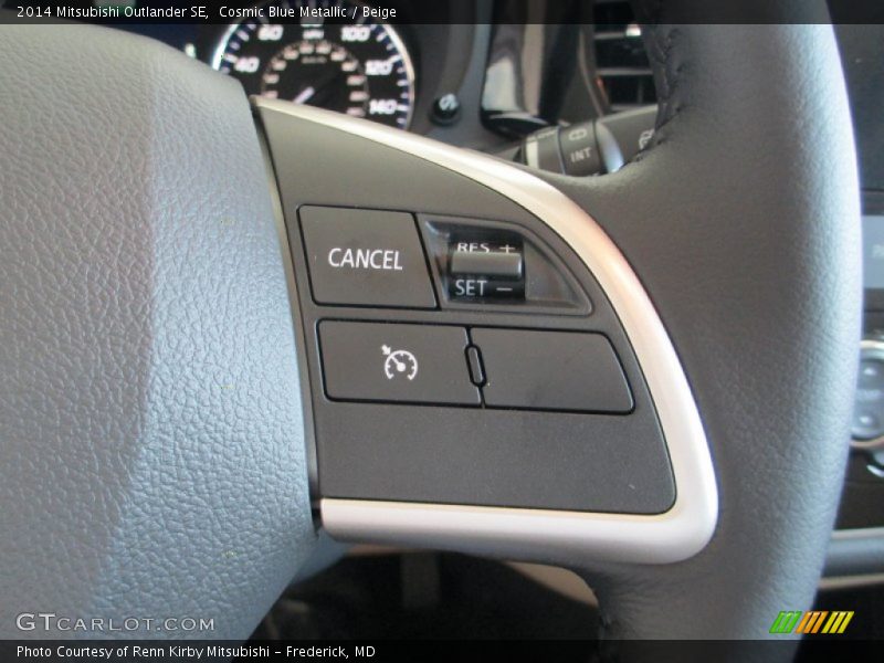 Cosmic Blue Metallic / Beige 2014 Mitsubishi Outlander SE