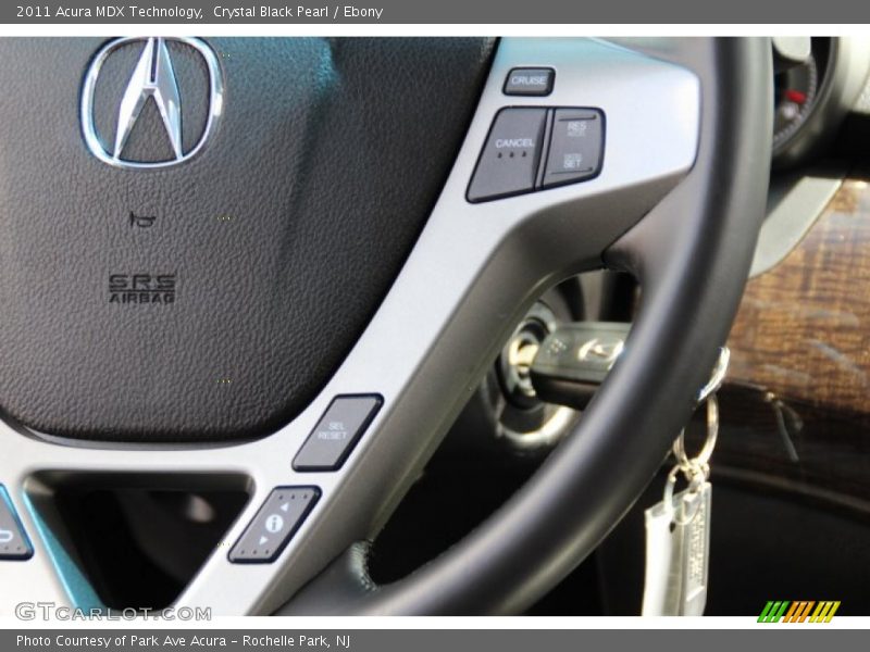 Crystal Black Pearl / Ebony 2011 Acura MDX Technology