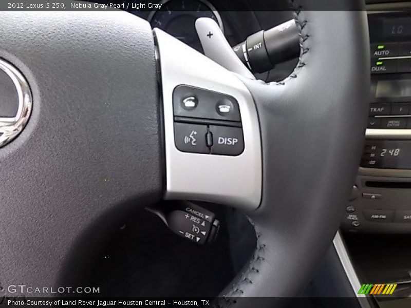 Nebula Gray Pearl / Light Gray 2012 Lexus IS 250