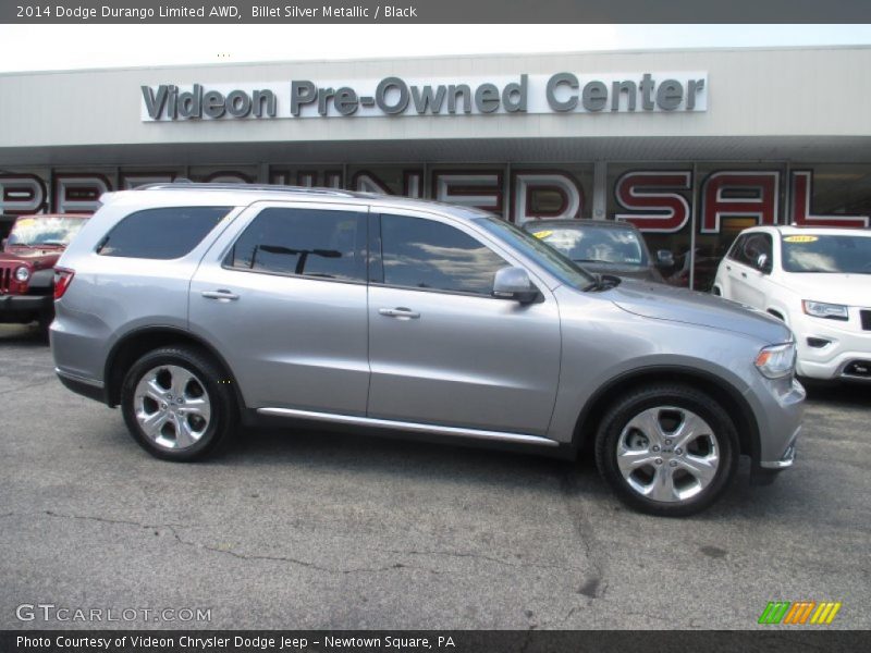 Billet Silver Metallic / Black 2014 Dodge Durango Limited AWD