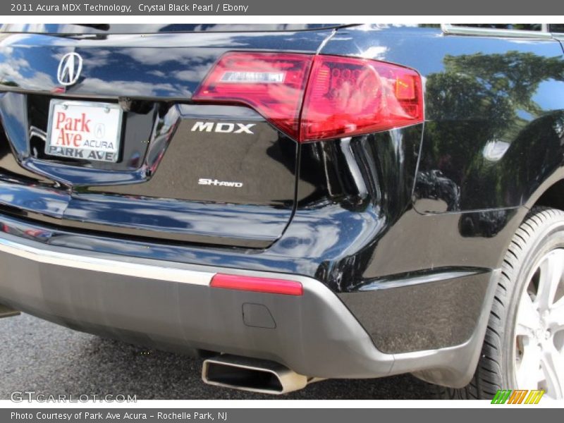 Crystal Black Pearl / Ebony 2011 Acura MDX Technology