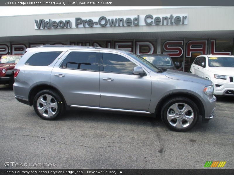 Billet Silver Metallic / Black 2014 Dodge Durango Limited AWD