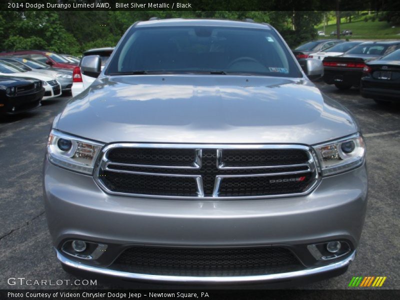 Billet Silver Metallic / Black 2014 Dodge Durango Limited AWD
