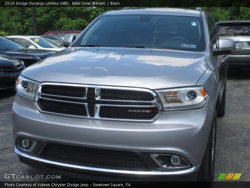 Billet Silver Metallic / Black 2014 Dodge Durango Limited AWD