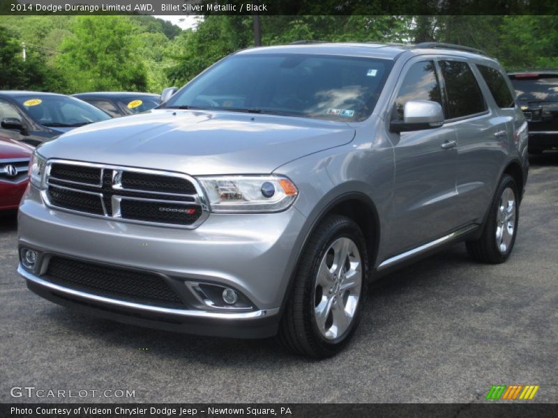 Billet Silver Metallic / Black 2014 Dodge Durango Limited AWD