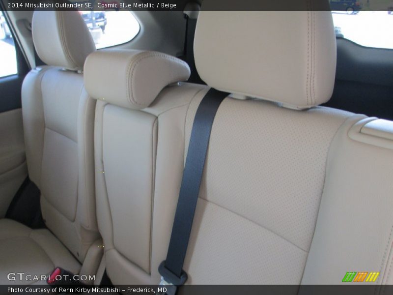 Cosmic Blue Metallic / Beige 2014 Mitsubishi Outlander SE