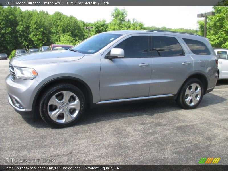 Billet Silver Metallic / Black 2014 Dodge Durango Limited AWD