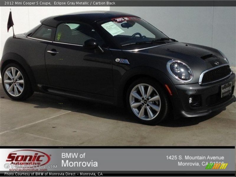 Eclipse Gray Metallic / Carbon Black 2012 Mini Cooper S Coupe