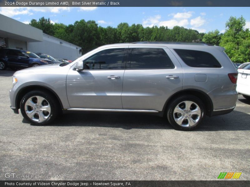 Billet Silver Metallic / Black 2014 Dodge Durango Limited AWD