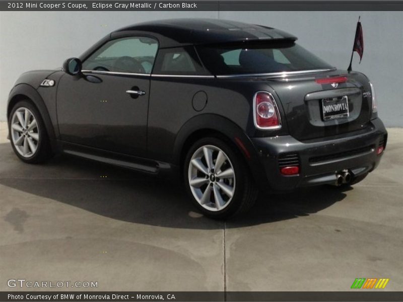 Eclipse Gray Metallic / Carbon Black 2012 Mini Cooper S Coupe