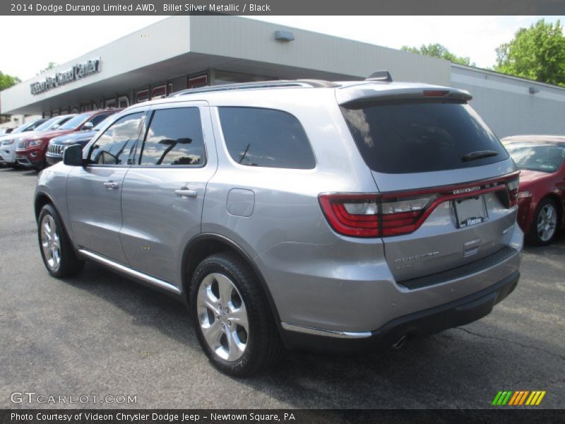 Billet Silver Metallic / Black 2014 Dodge Durango Limited AWD