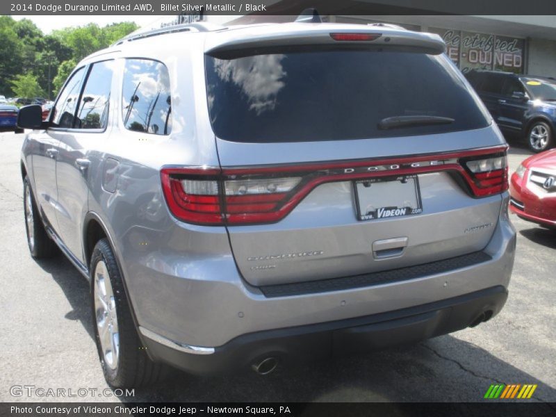 Billet Silver Metallic / Black 2014 Dodge Durango Limited AWD