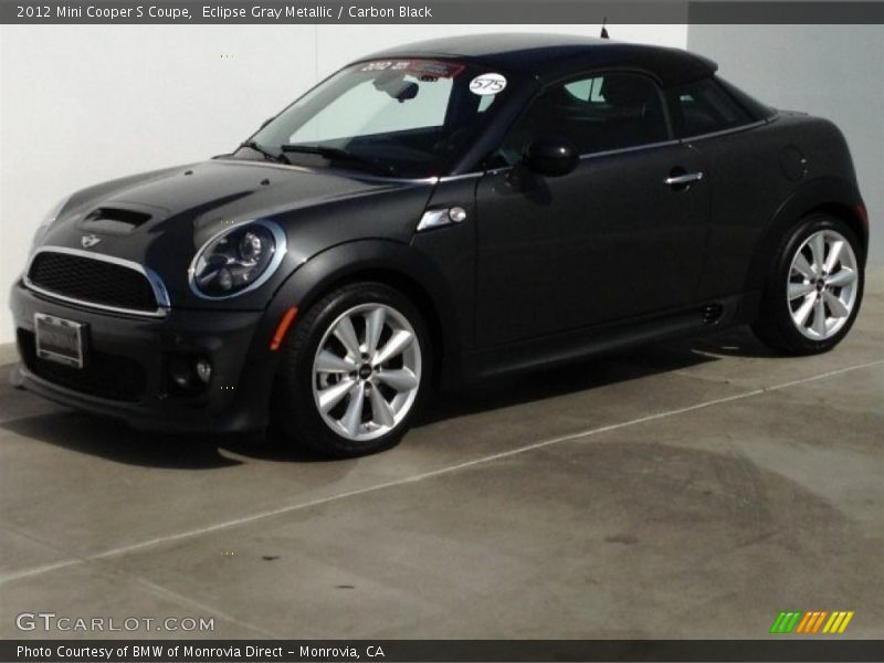 Eclipse Gray Metallic / Carbon Black 2012 Mini Cooper S Coupe