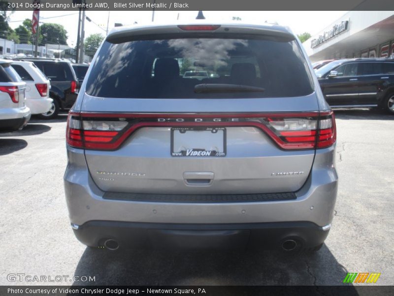 Billet Silver Metallic / Black 2014 Dodge Durango Limited AWD