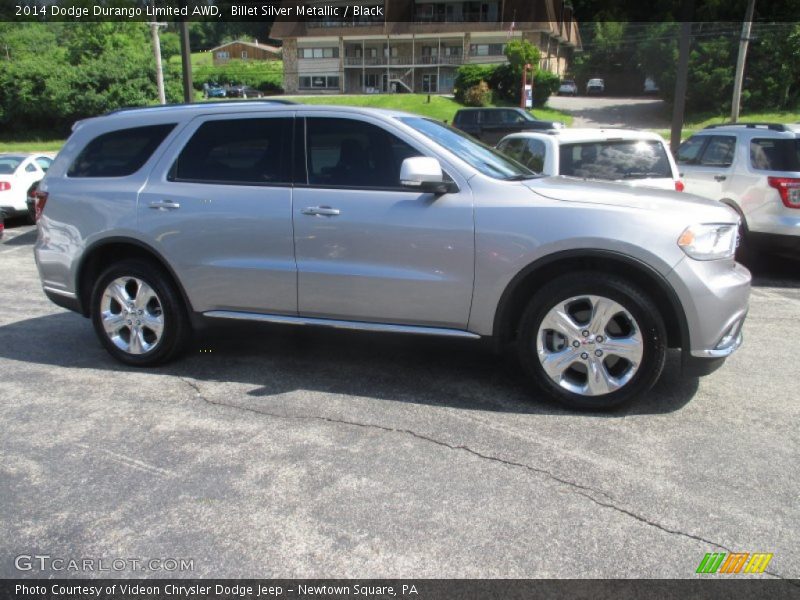 Billet Silver Metallic / Black 2014 Dodge Durango Limited AWD