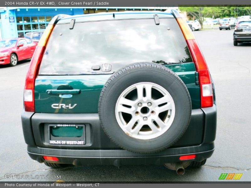 Clover Green Pearl / Saddle 2004 Honda CR-V EX 4WD