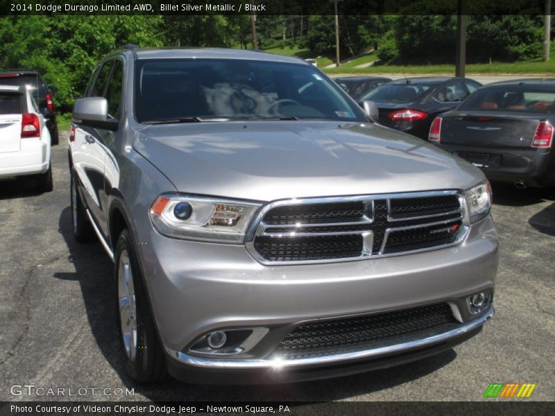 Billet Silver Metallic / Black 2014 Dodge Durango Limited AWD