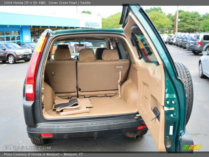 Clover Green Pearl / Saddle 2004 Honda CR-V EX 4WD