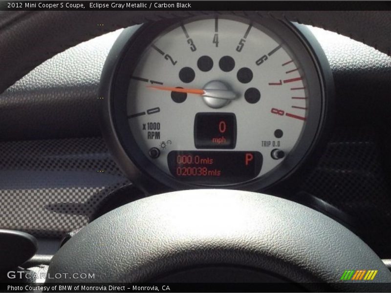 Eclipse Gray Metallic / Carbon Black 2012 Mini Cooper S Coupe