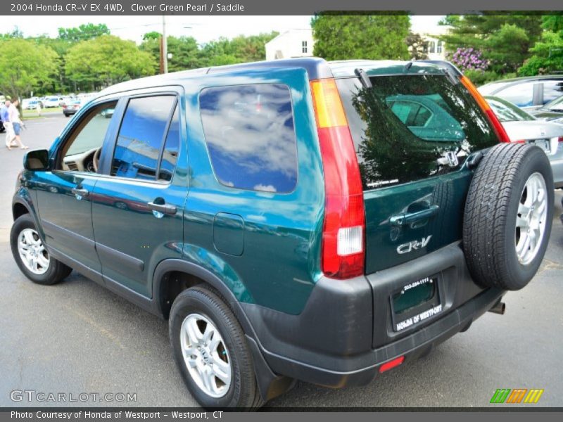 Clover Green Pearl / Saddle 2004 Honda CR-V EX 4WD