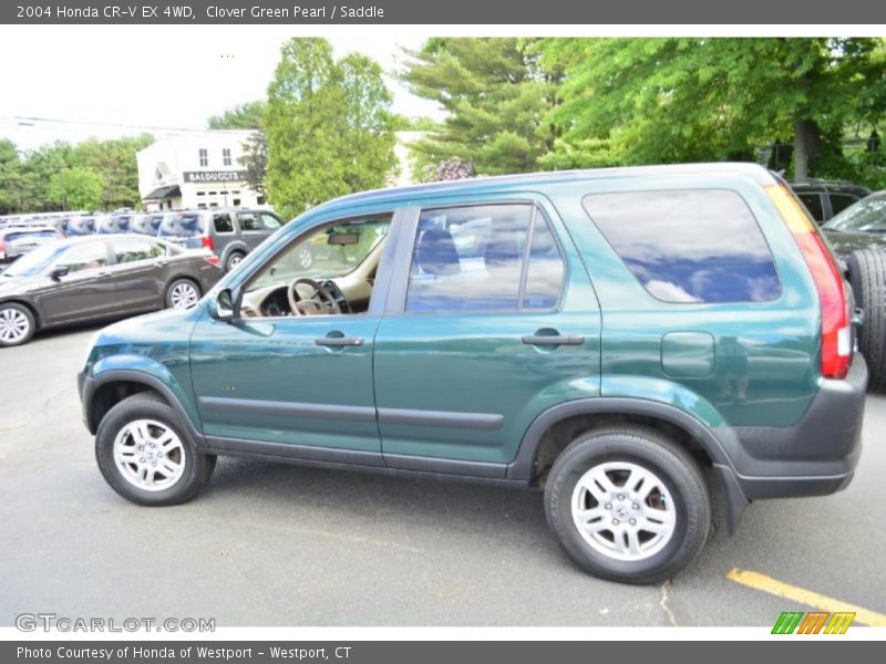 Clover Green Pearl / Saddle 2004 Honda CR-V EX 4WD