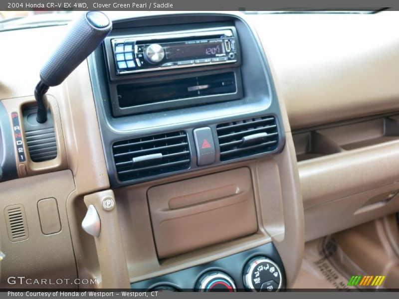 Clover Green Pearl / Saddle 2004 Honda CR-V EX 4WD
