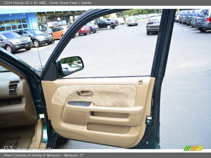 Clover Green Pearl / Saddle 2004 Honda CR-V EX 4WD