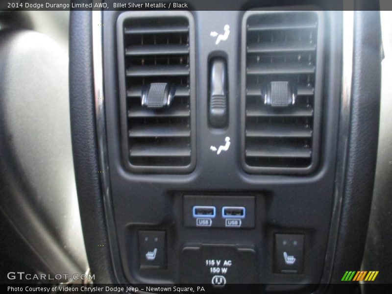 Billet Silver Metallic / Black 2014 Dodge Durango Limited AWD