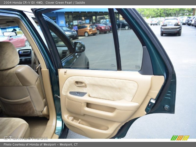 Clover Green Pearl / Saddle 2004 Honda CR-V EX 4WD
