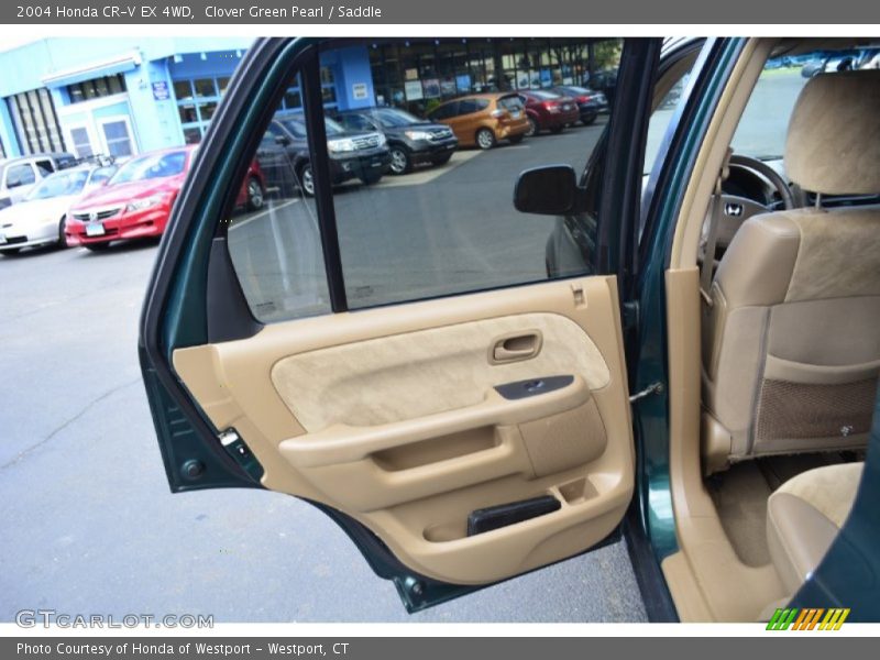 Clover Green Pearl / Saddle 2004 Honda CR-V EX 4WD