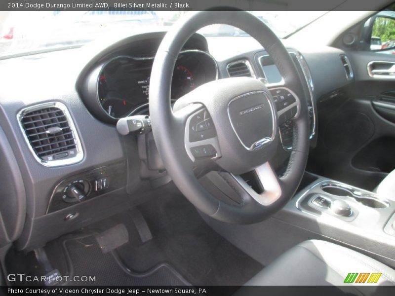 Billet Silver Metallic / Black 2014 Dodge Durango Limited AWD