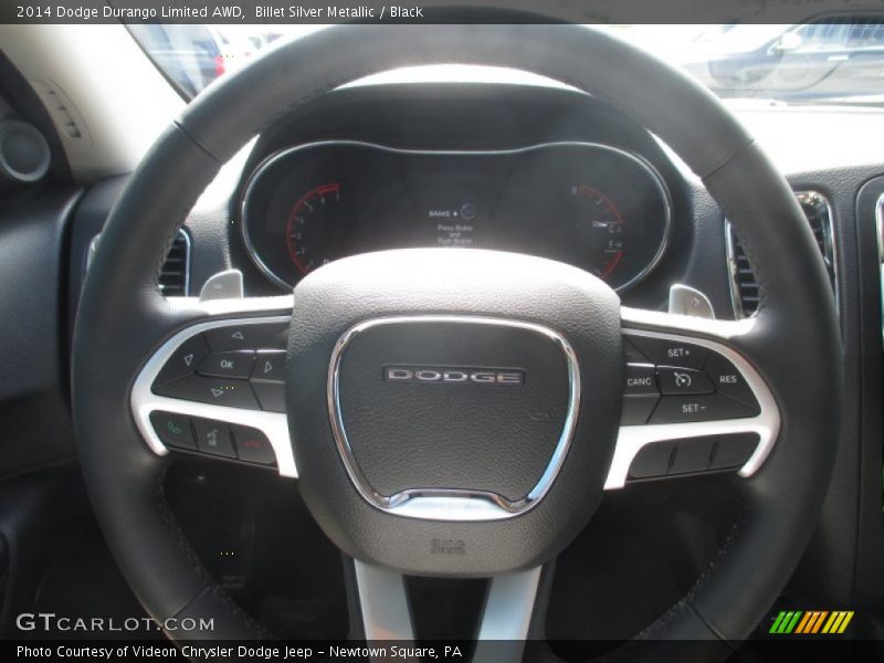 Billet Silver Metallic / Black 2014 Dodge Durango Limited AWD