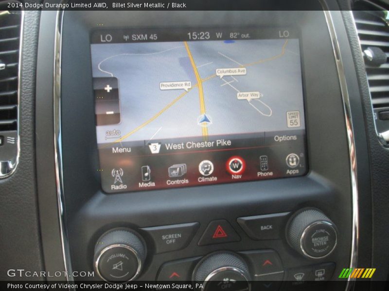 Billet Silver Metallic / Black 2014 Dodge Durango Limited AWD
