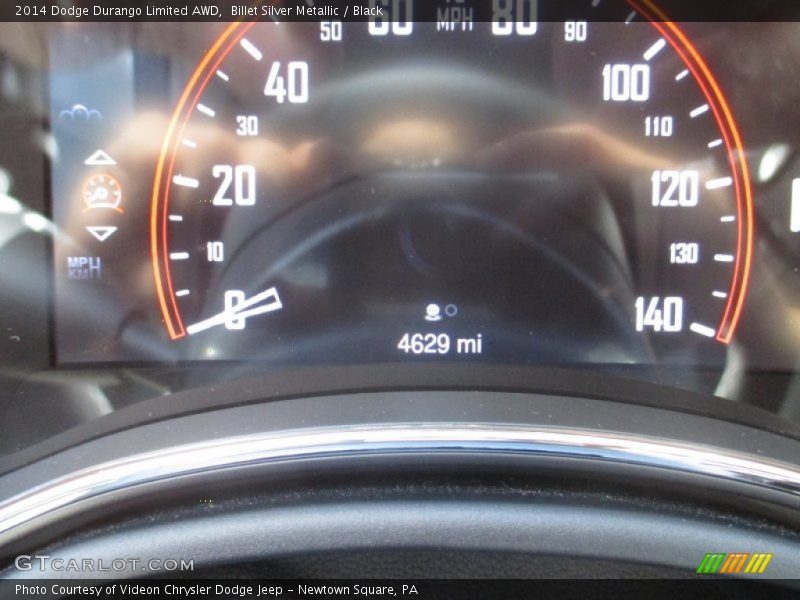Billet Silver Metallic / Black 2014 Dodge Durango Limited AWD