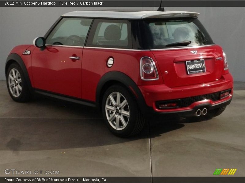 Pure Red / Carbon Black 2012 Mini Cooper S Hardtop
