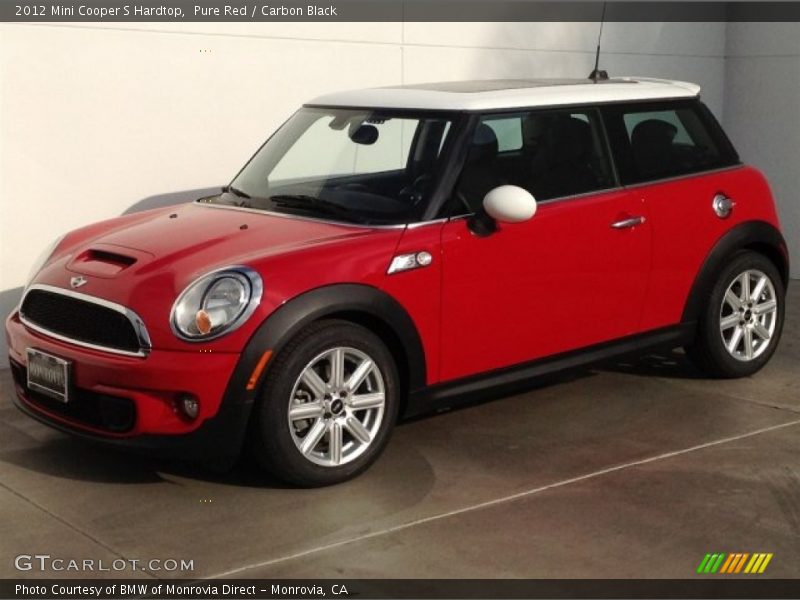 Pure Red / Carbon Black 2012 Mini Cooper S Hardtop