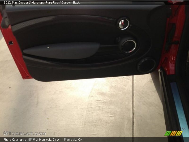 Pure Red / Carbon Black 2012 Mini Cooper S Hardtop
