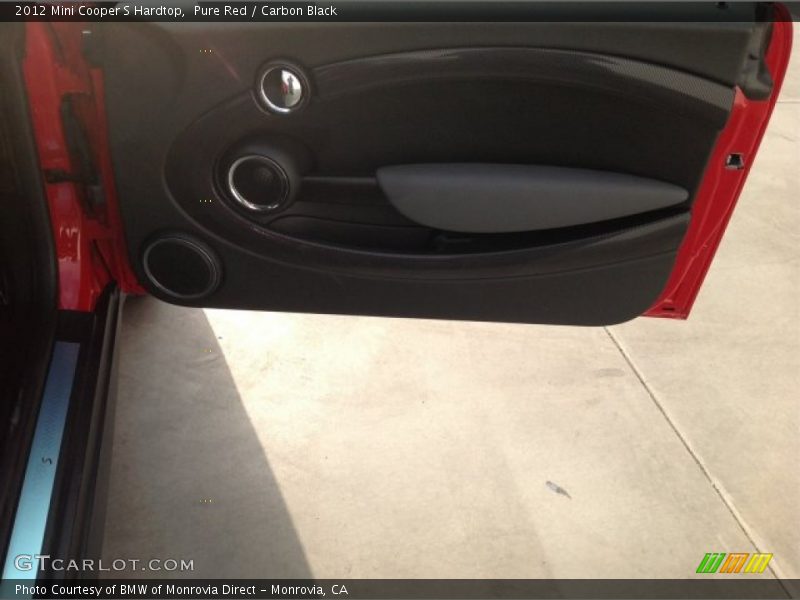 Pure Red / Carbon Black 2012 Mini Cooper S Hardtop