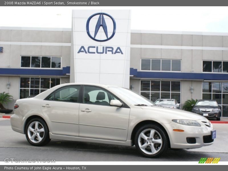 Smokestone / Black 2008 Mazda MAZDA6 i Sport Sedan
