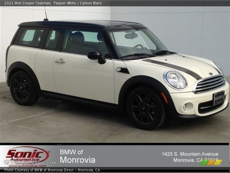 Pepper White / Carbon Black 2011 Mini Cooper Clubman