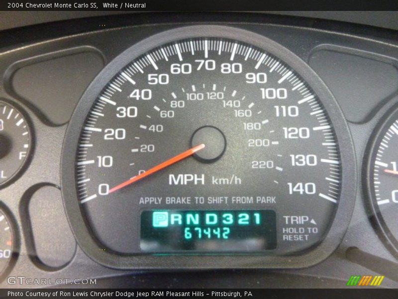 White / Neutral 2004 Chevrolet Monte Carlo SS