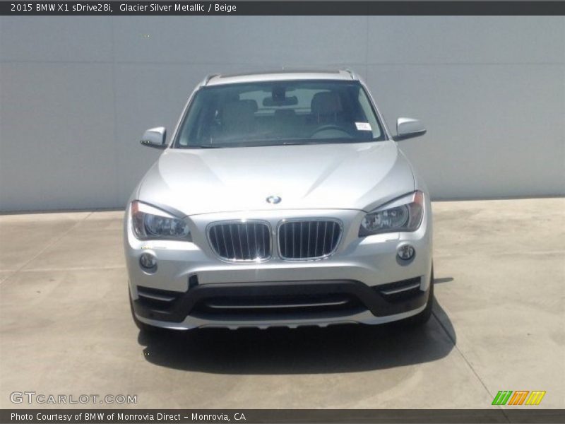 Glacier Silver Metallic / Beige 2015 BMW X1 sDrive28i